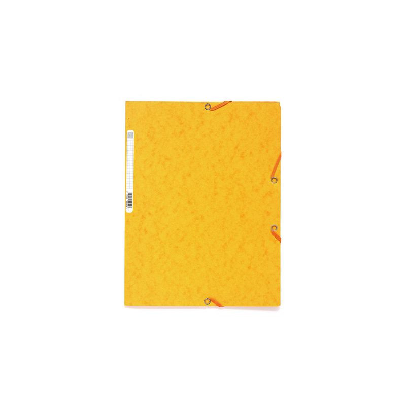 Produktbild för Gummibandsmapp EXACOMPTA 3-klaff A4 gul