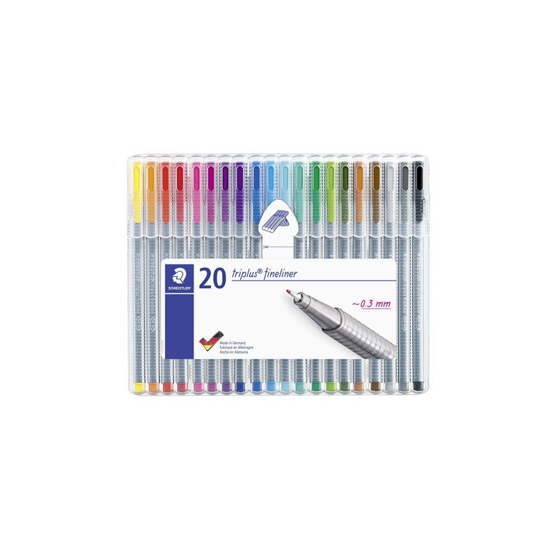 Produktbild för Fineliner STAEDTLER triplus 20 färger