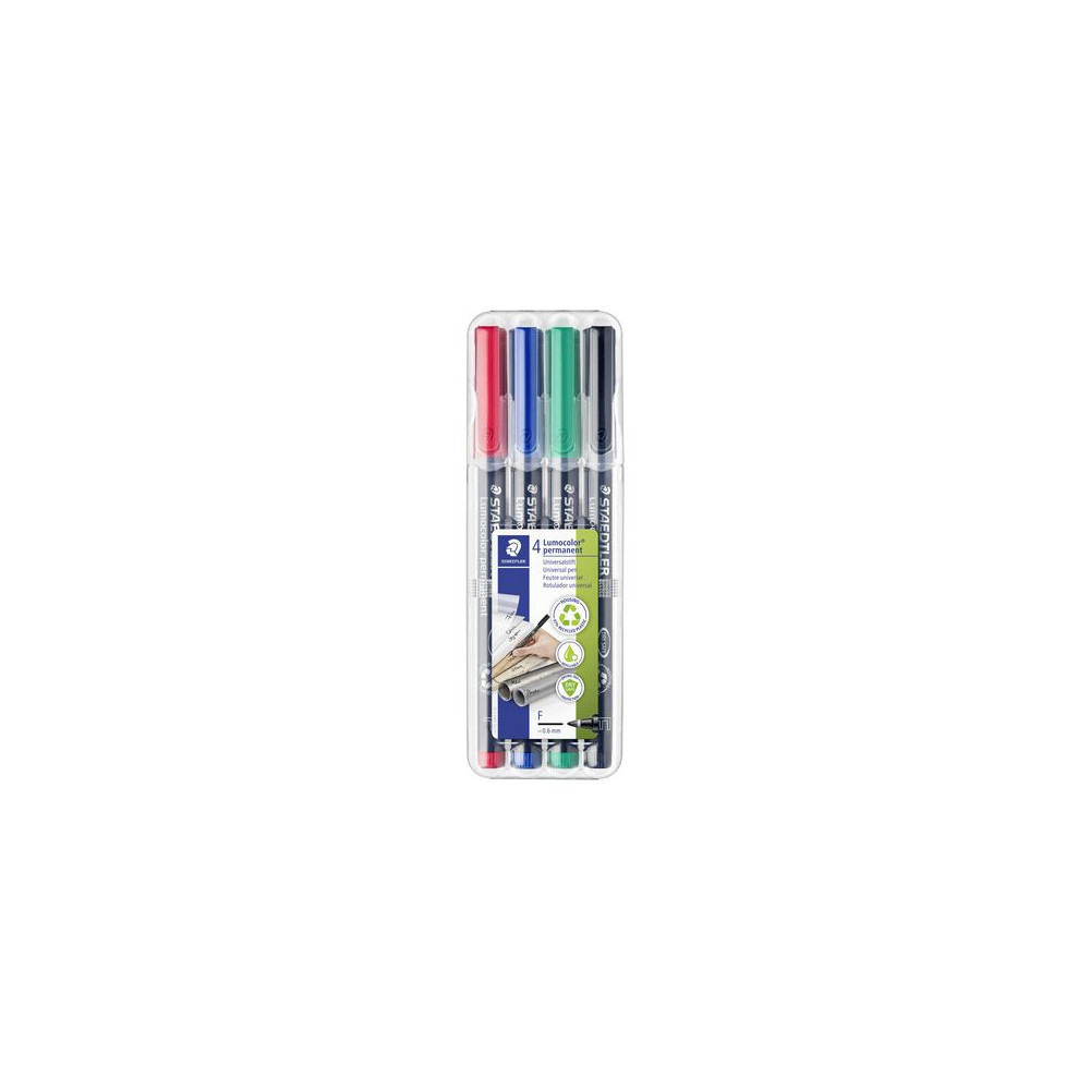 Produktbild för Universalpenna LUMOCOLOR F P 4/fp