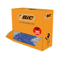 Produktbild för Kulpenna BIC Clic M10 1,0 blå 100/fp