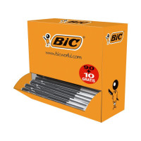 Produktbild för Kulpenna BIC Clic M10 1,0 svart 100/fp
