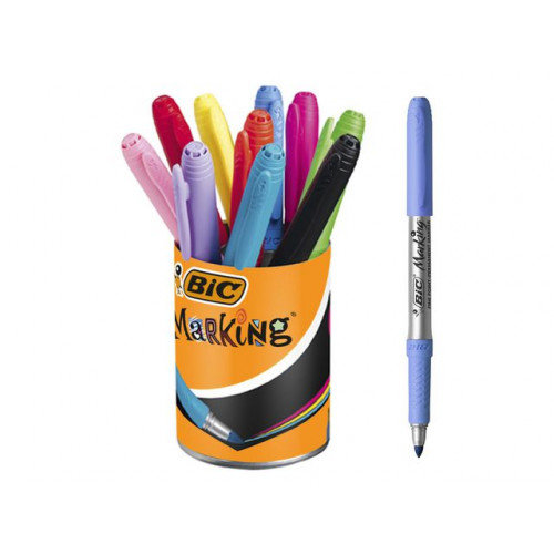 BIC Märkpenna BIC i pennkopp 10 färger