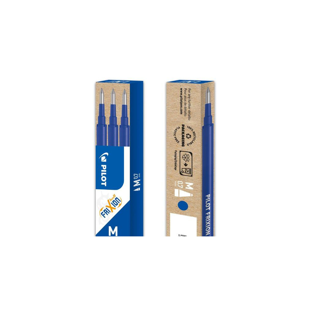 Produktbild för Refill PILOT Frixion 0,7mm blå 3/fp