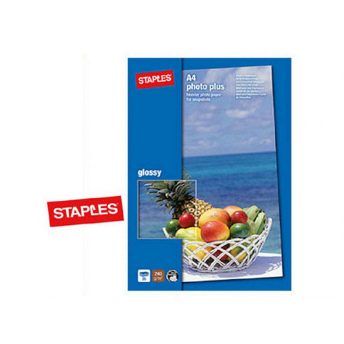 Staples Fotopapper STAPLES Prem A4 glossy 25/FP