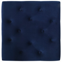 Produktbild för Pall marinblå 60x60x36 cm sammet
