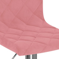Produktbild för Barstolar 2 st rosa sammet