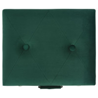 Produktbild för Förvaringspall 40 cm grön sammet