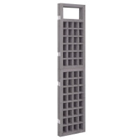 Miniatyr av produktbild för Rumsavdelare/Spaljé 4 paneler massiv furu grå 161x180 cm