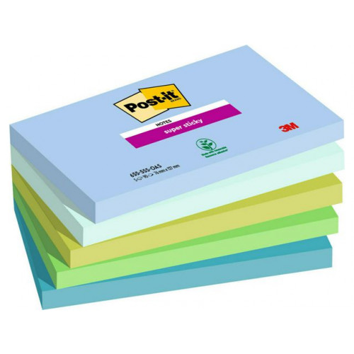 Post-it Notes POST-IT SS Oasis 76x127mm 5/fp