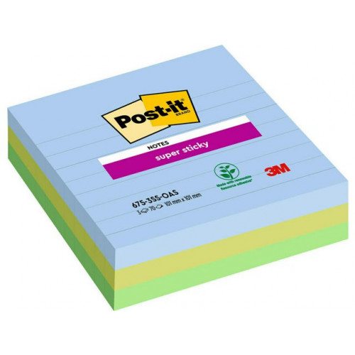Post-it Notes POST-IT SS Oasis 101x101 3/fp
