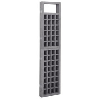 Miniatyr av produktbild för Rumsavdelare/Spaljé 3 paneler massiv gran grå 121x180 cm