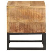 Produktbild för Sidobord 30x30x33 cm grovt mangoträ