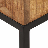 Produktbild för Sidobord 30x30x33 cm grovt mangoträ