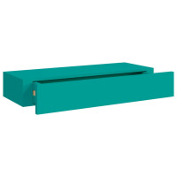 Miniatyr av produktbild för Väggmonterade lådor 2 st blå 60x23,5x10 cm MDF