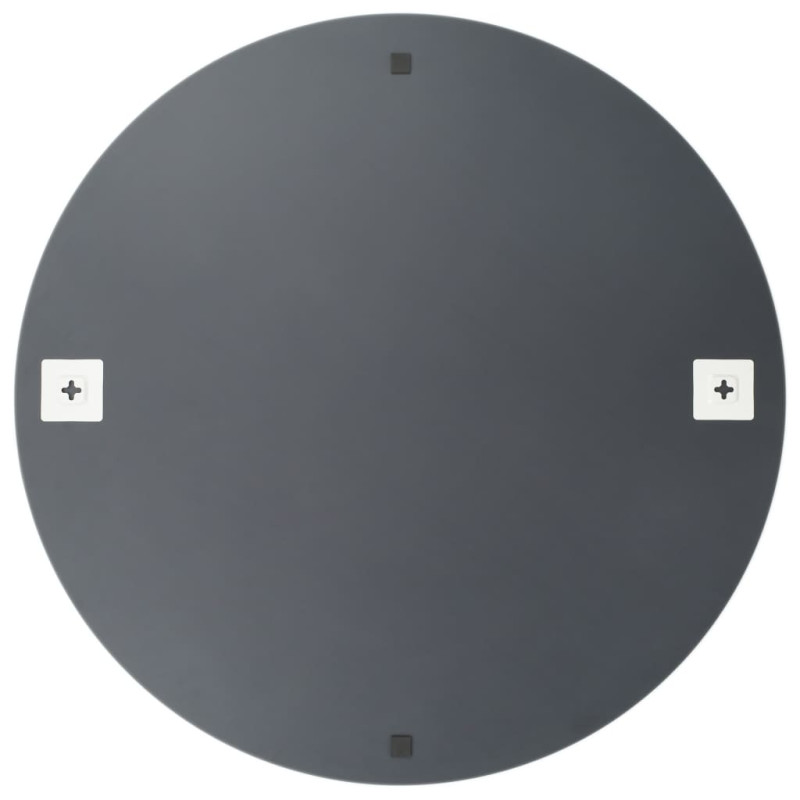 Produktbild för Väggspegel utan ram LED-belysning rund