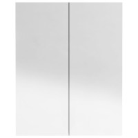 Miniatyr av produktbild för Spegelskåp för badrum grå 60x15x75 cm MDF