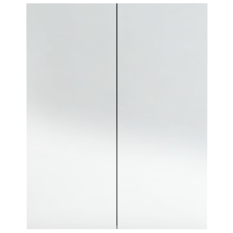 Produktbild för Spegelskåp för badrum betonggrå 60x15x75 cm MDF