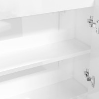 Miniatyr av produktbild för Spegelskåp för badrum vit 80x15x60 cm MDF