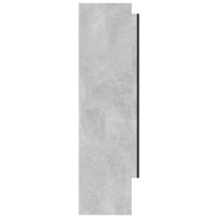 Miniatyr av produktbild för Spegelskåp för badrum betonggrå 80x15x60 cm MDF