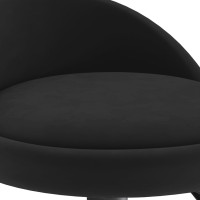 Produktbild för Barstolar 2 st svart sammet