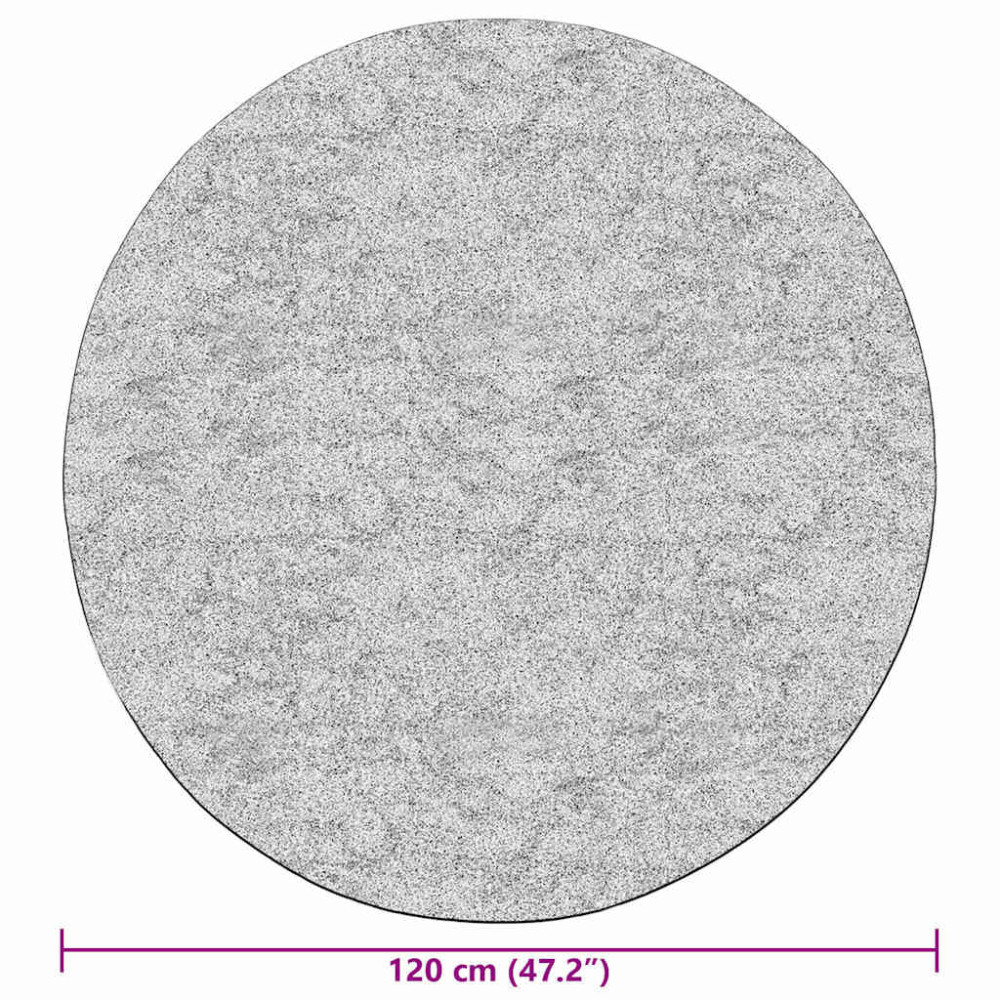 Produktbild för Matta tvättbar lappmönster φ120 cm flerfärgad