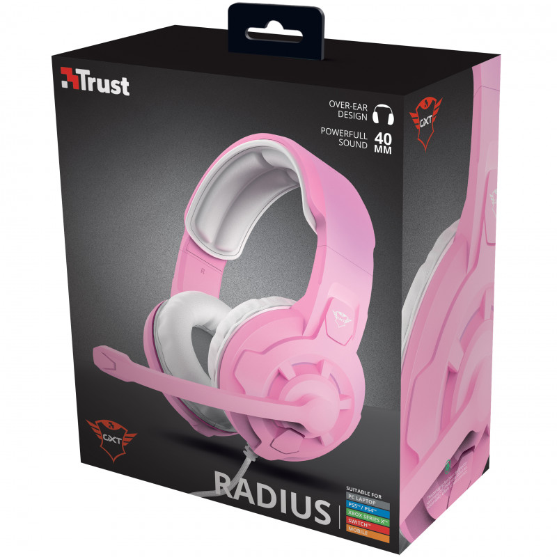 Produktbild för GXT 411P Radius Gaming Headset Pink