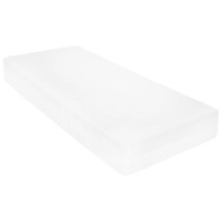 Miniatyr av produktbild för Dagbädd med madrass 90x200 cm vit massiv furu