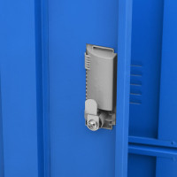 Produktbild för Förvaringsskåp ljusgrå och blå 90x45x92,5 cm stål