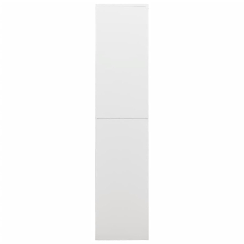Produktbild för Förvaringsskåp vit 90x40x180 cm stål