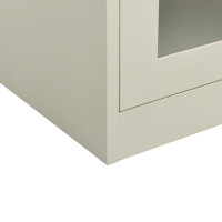 Produktbild för Dokumentskåp ljusgrå 90x40x105 cm stål