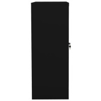 Produktbild för Dokumentskåp svart 90x40x105 cm stål