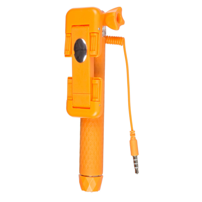 Produktbild för Selfiestick Pocket Trådad Spegelfunktion Orange
