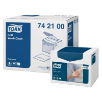 Produktbild för Tvättlapp TORK Pre 1-lag vit 1080/fp