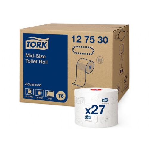 TORK Toalettpapper TORK Adv T6 2-lag 27/fp