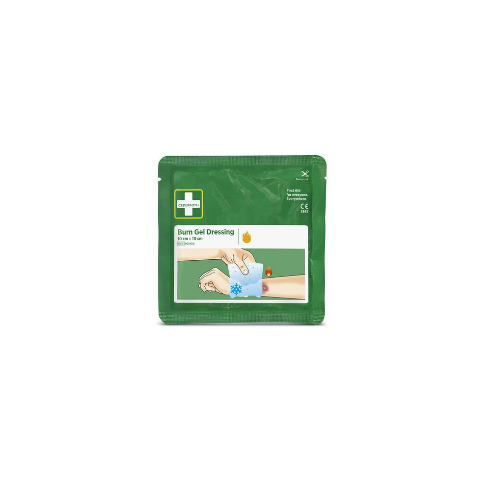 Produktbild för Kompress Burn Gel CEDERROTH 10x10cm 2/fp