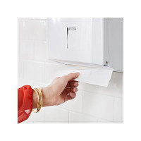Produktbild för Dispenser KATRIN Handduk M vit metall