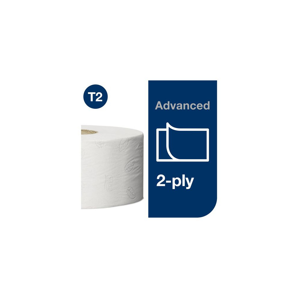 Produktbild för Toalettpapper TORK Adv T2 2-lag 12/fp