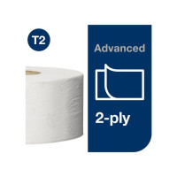 Produktbild för Toalettpapper TORK Adv T2 2-lag 12/fp