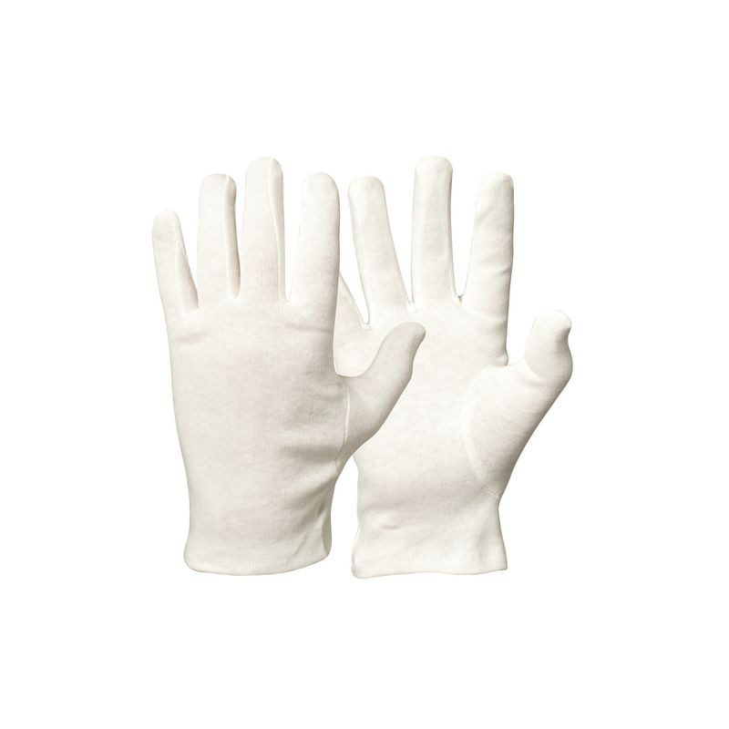 Produktbild för Textilhandske vit 26cm S/M