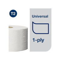 Produktbild för Toalettpapper TORK Uni T2 1-l natur12/fp