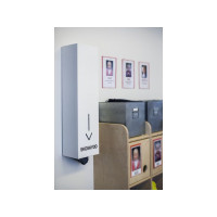Produktbild för Dispenser för skoskydd 60x12x16cm vit