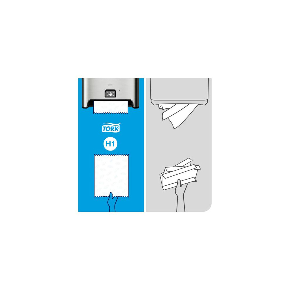 Produktbild för Dispenser TORK H1 MATIC Sensor rostf.
