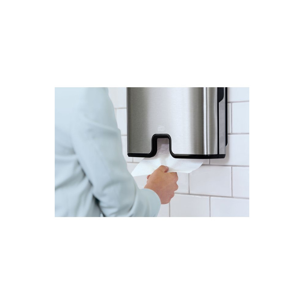 Produktbild för Dispenser TORK H2 Handduk rostfri