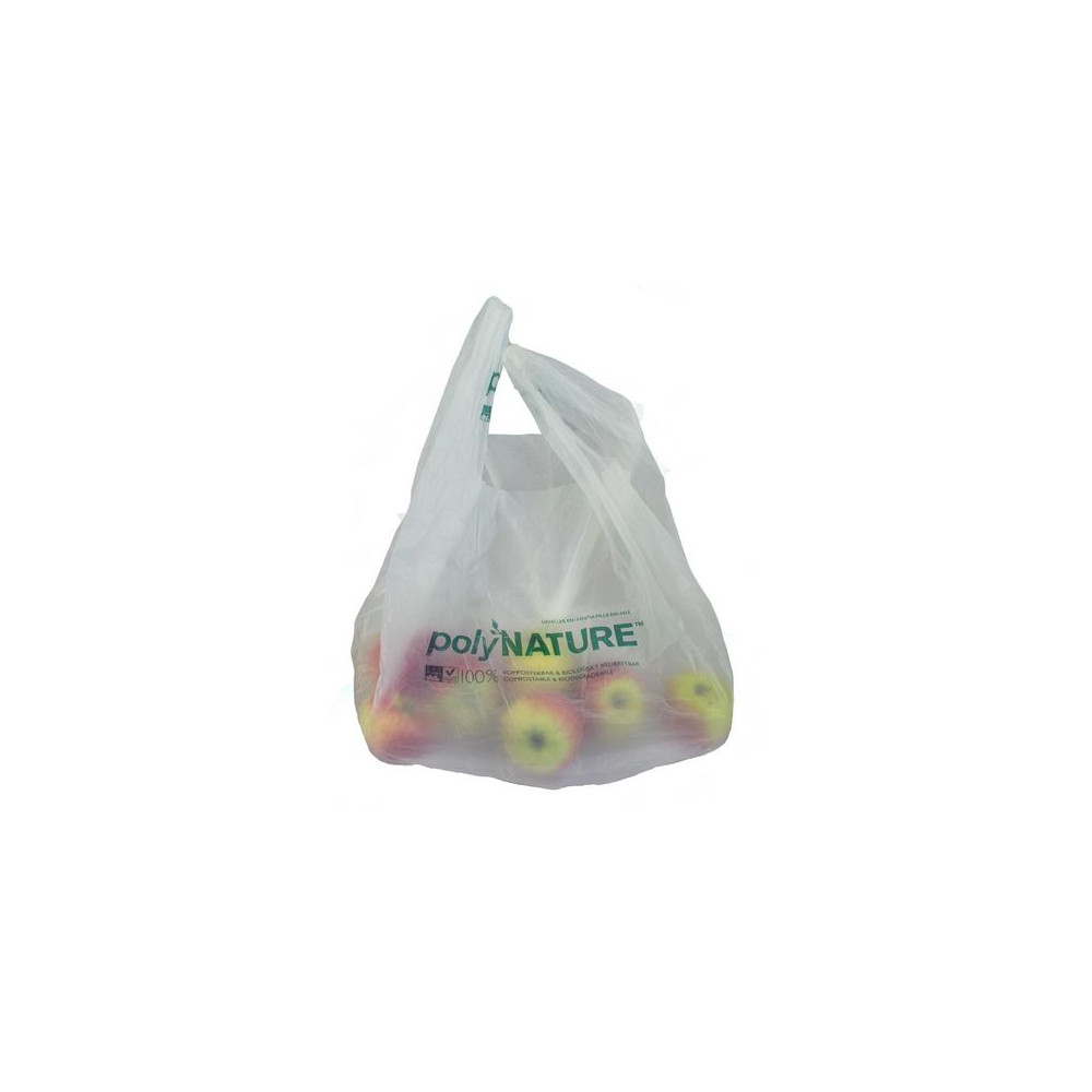 Produktbild för Insatspåse knyt POLYN 20L 15my vit 25/rl
