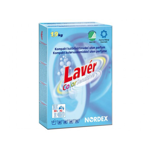 NORDEX Tvättmedel LAVÉR Color Sens 1,9 kg