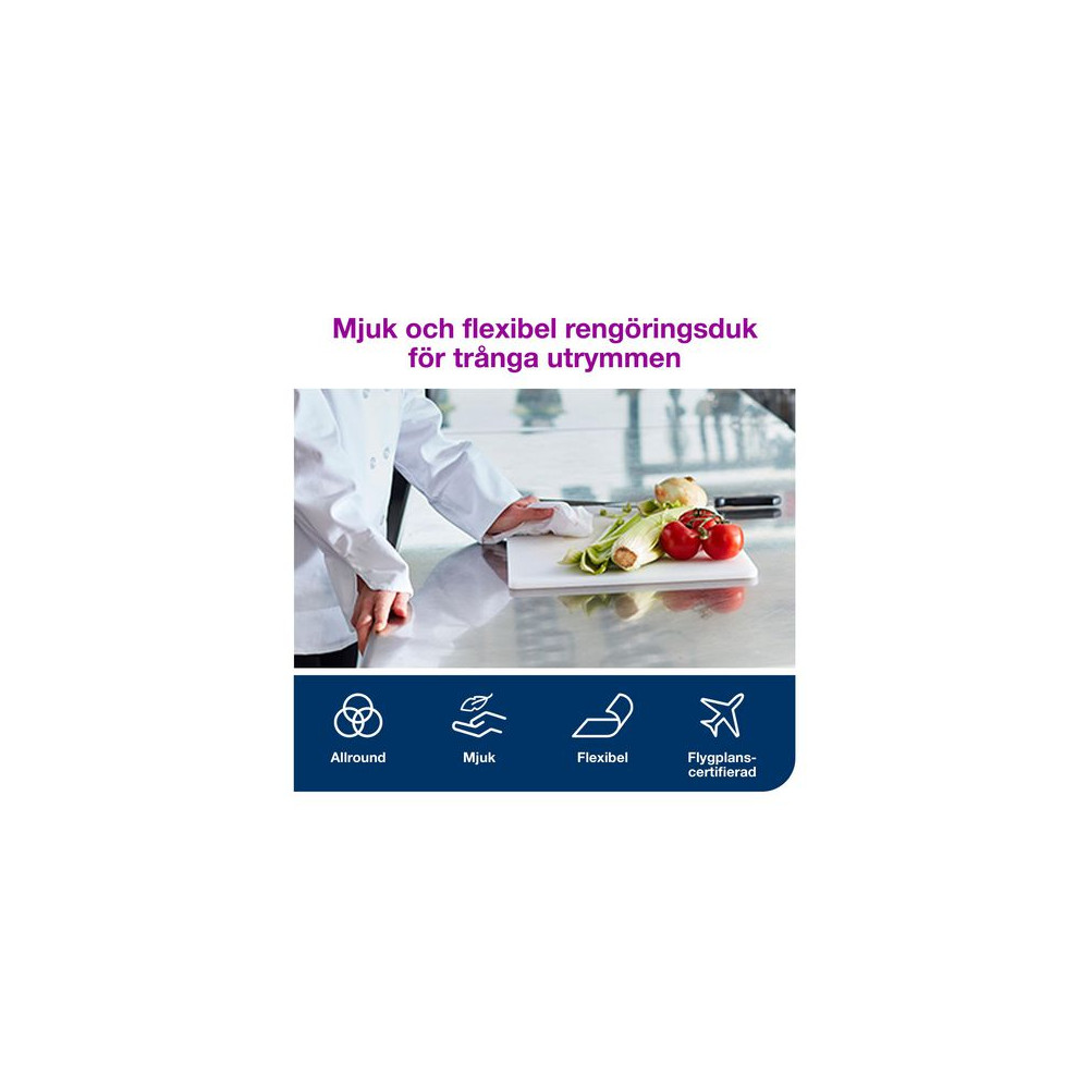 Produktbild för Rengöringsduk TORK Pre W8 Mjuk 55/fp