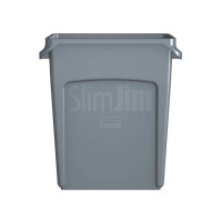 Produktbild för Papperskorg Slim Jim 60L grå