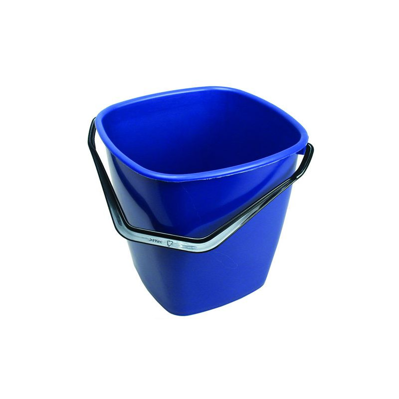 Produktbild för Hink fyrkantig blå 9,5L
