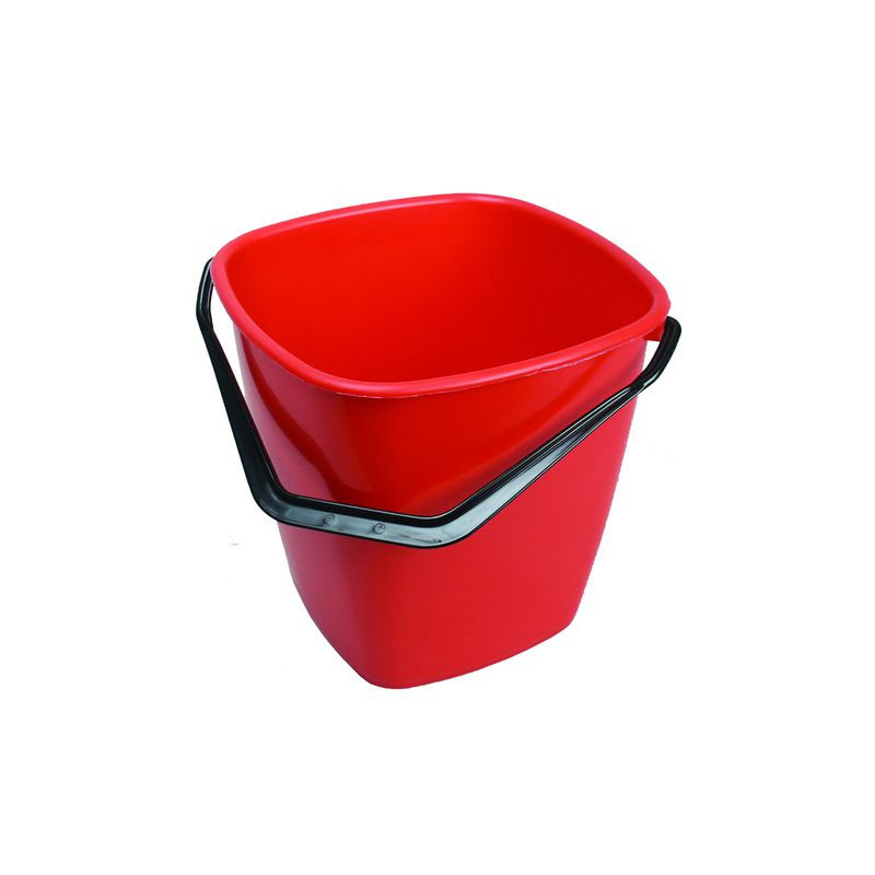 Produktbild för Hink fyrkantig röd 9,5L