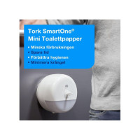 Produktbild för Toalettpapper TORK Adv T9 2-lag 12/fp